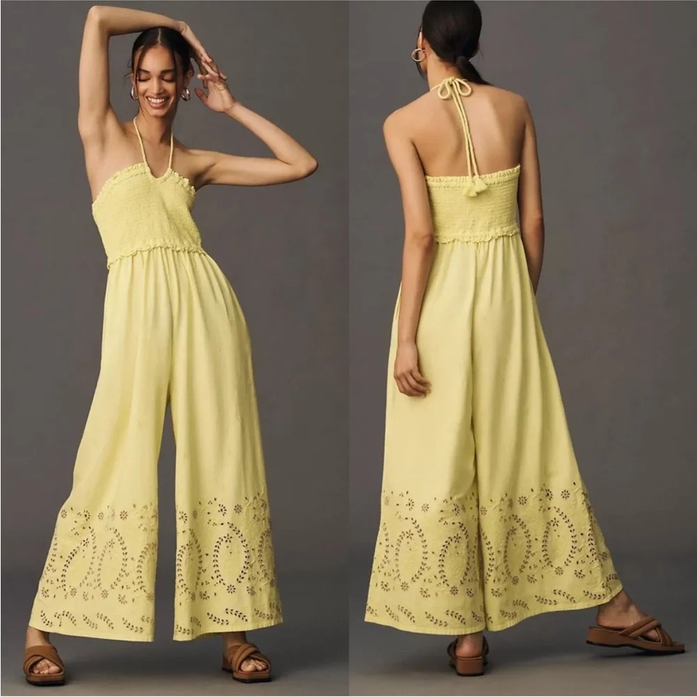 Anthropologie Yellow Jumpsuit - Picture 7 of 12